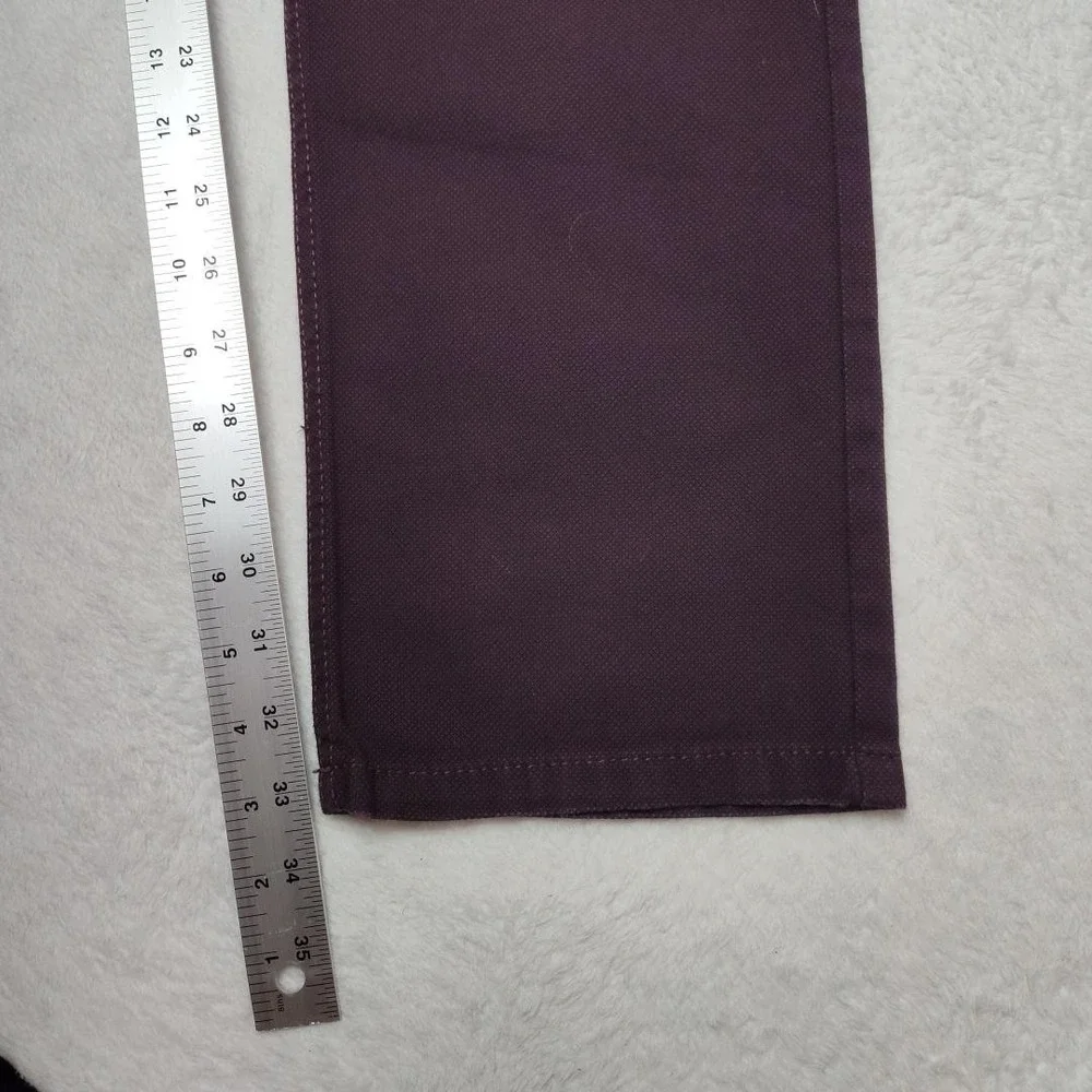 BRAX Jeans Mens 33x34 Purple Cooper Straight Dark‎ Wash Stretch Logo 5 Pocket